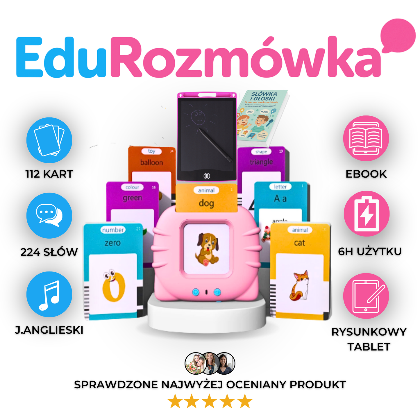 Mówiące Karty Edukacyjne Edu Rozmówka Angielski